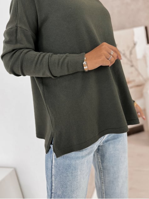 SWETER TROMSO ZIELONY