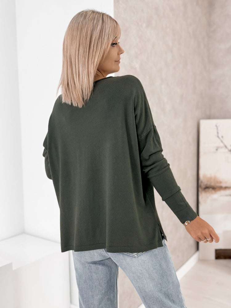 SWETER TROMSO ZIELONY