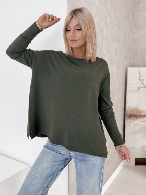 SWETER TROMSO ZIELONY