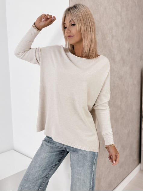 SWETER TROMSO BEŻOWY