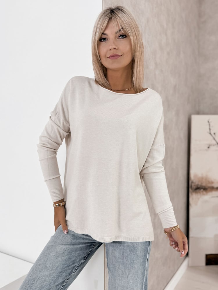 SWETER TROMSO BEŻOWY