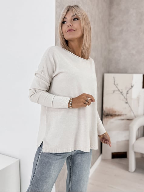 SWETER TROMSO BEŻOWY