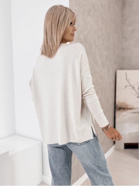 SWETER TROMSO BEŻOWY