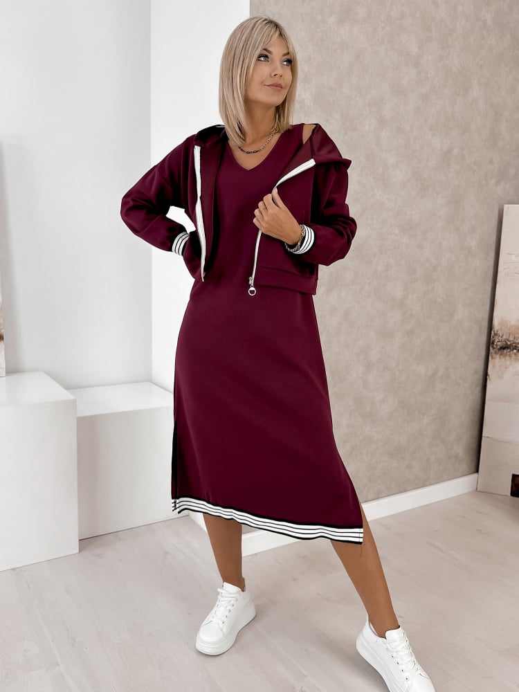 KOMPLET HIKARI BORDOWY