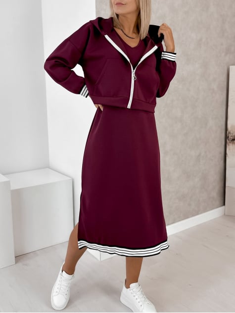 KOMPLET HIKARI BORDOWY