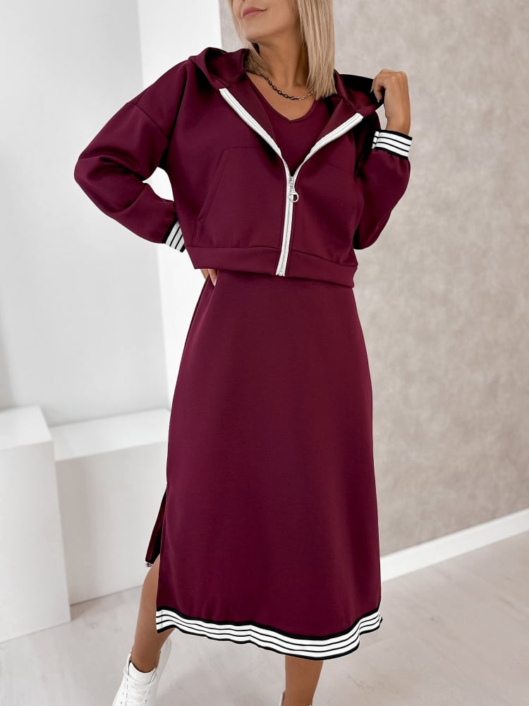 KOMPLET HIKARI BORDOWY