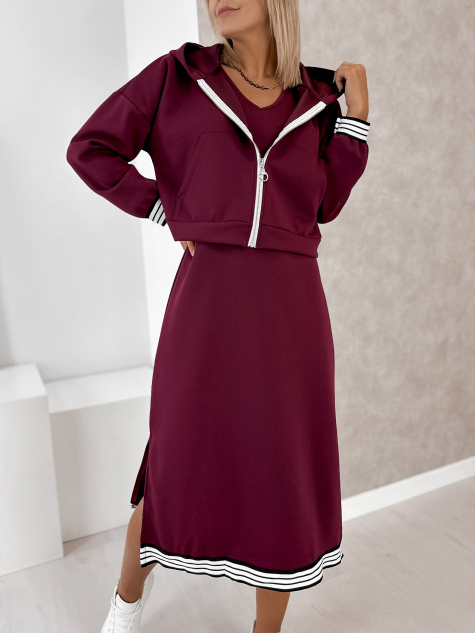 KOMPLET HIKARI BORDOWY