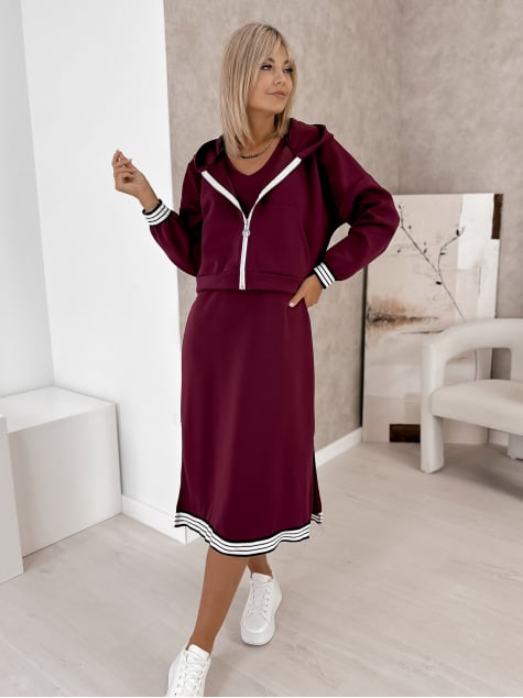 KOMPLET HIKARI BORDOWY