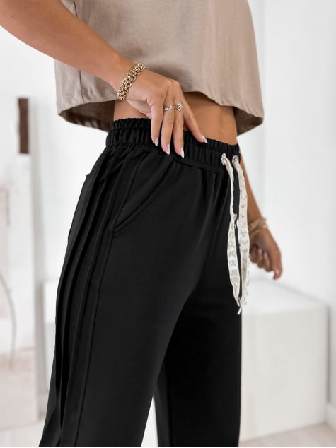 SPODNIE ASKER CZARNE