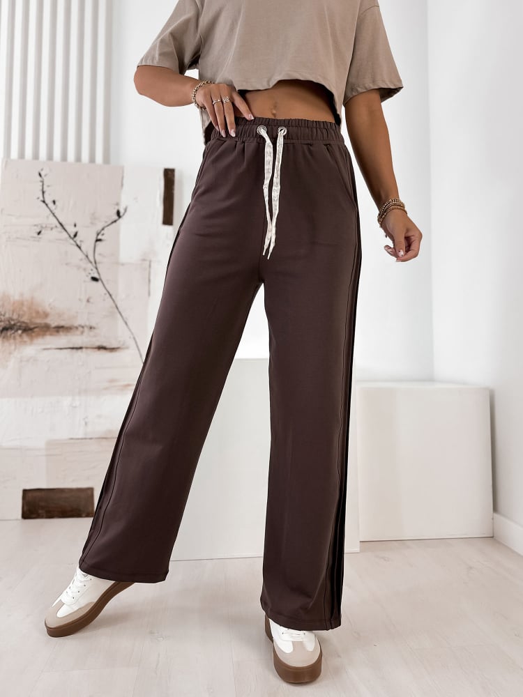 SPODNIE ASKER BRĄZOWE