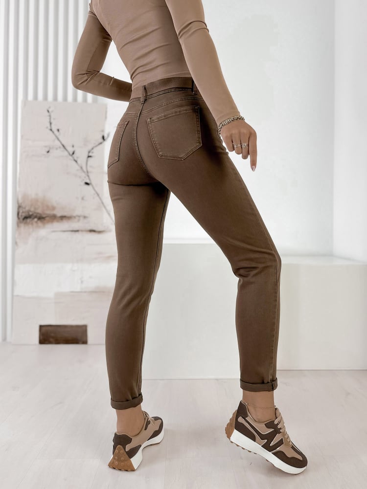 SPODNIE HANE BRĄZOWE