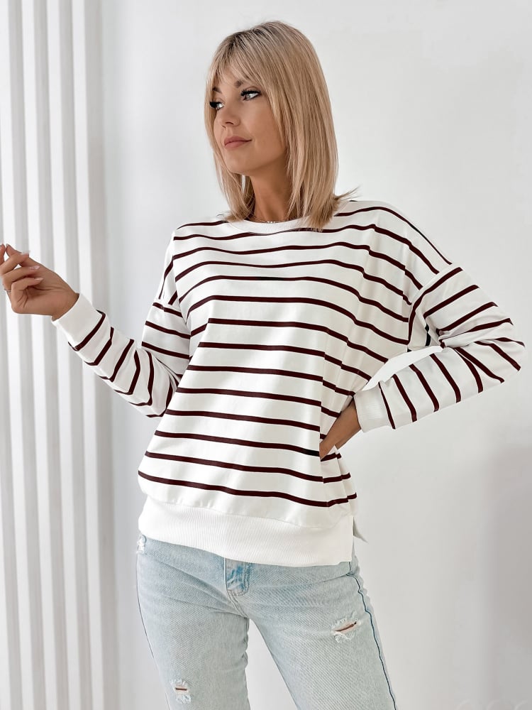 BLUZA ALESUND CIEMNOBRĄZOWA