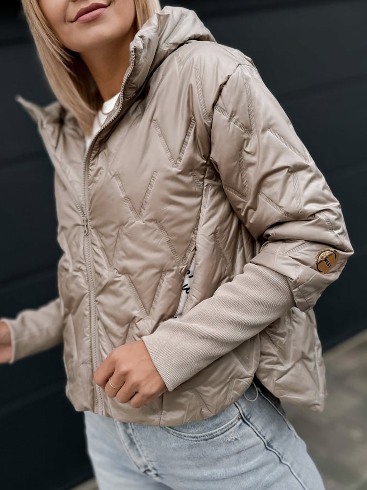 KURTKA CRYSTAL CIEMNOBEŻOWA