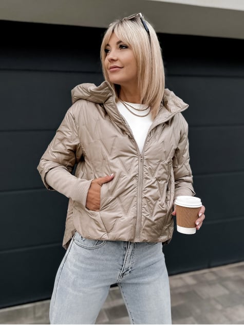 KURTKA CRYSTAL CIEMNOBEŻOWA