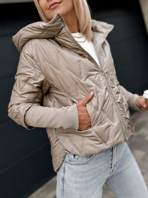 KURTKA CRYSTAL CIEMNOBEŻOWA