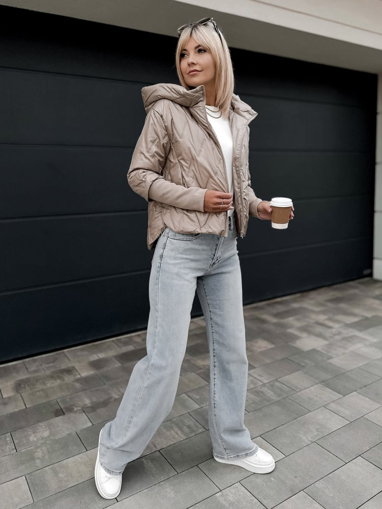 KURTKA CRYSTAL CIEMNOBEŻOWA