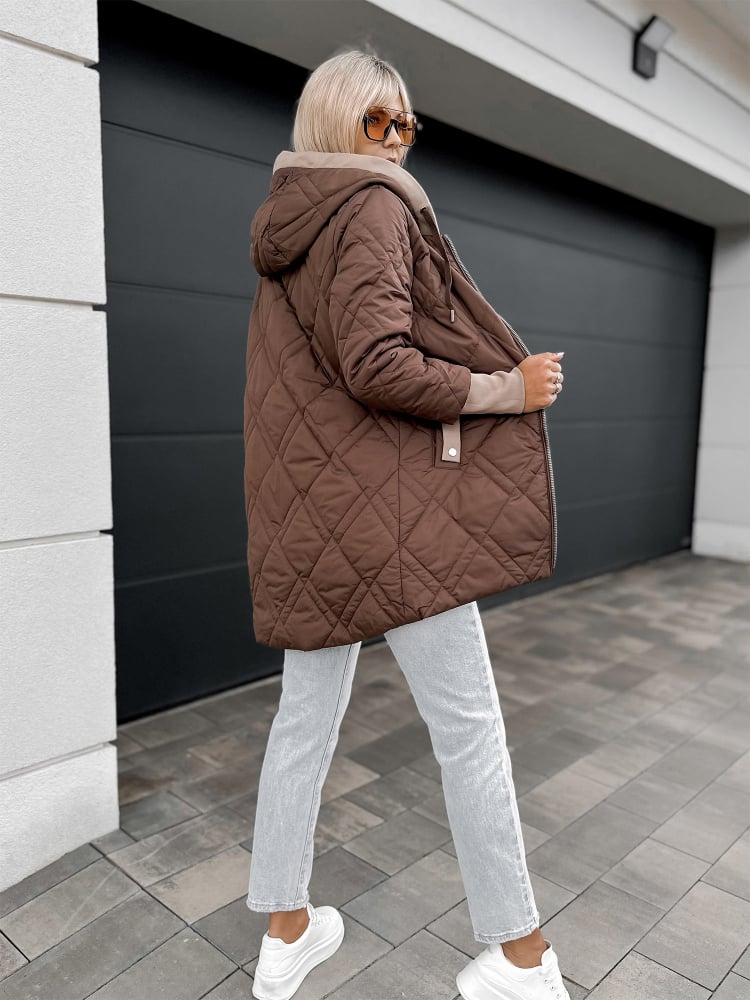 KURTKA POLARIS BRĄZOWA