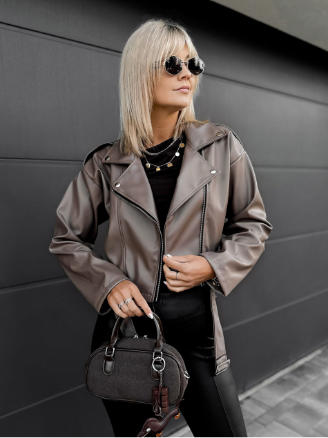 KURTKA OBSIDIAN CIEMNOBEŻOWA