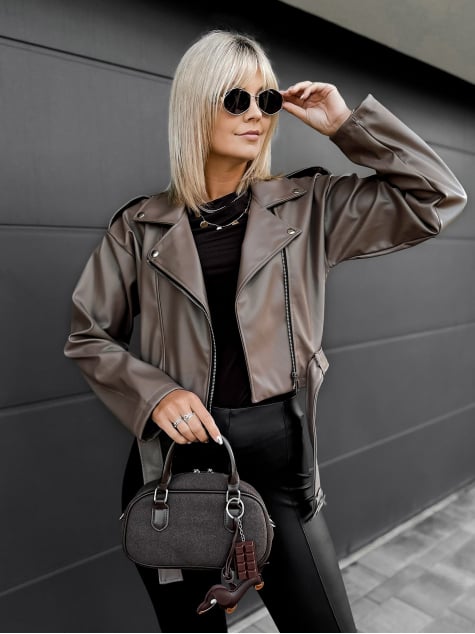 KURTKA OBSIDIAN CIEMNOBEŻOWA