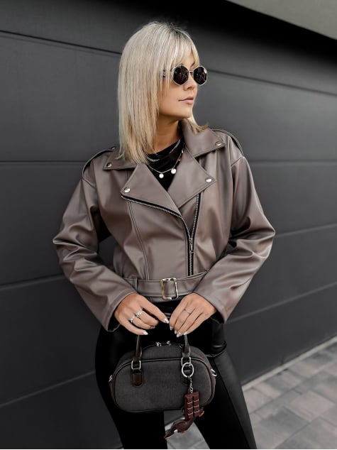 KURTKA OBSIDIAN CIEMNOBEŻOWA