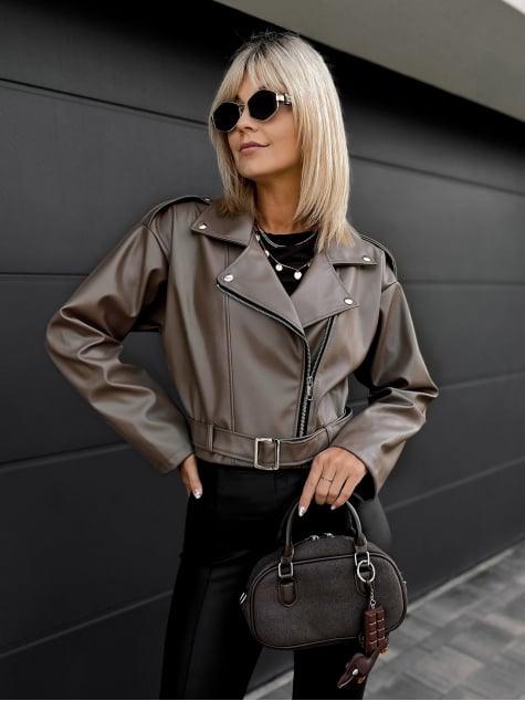 KURTKA OBSIDIAN CIEMNOBEŻOWA