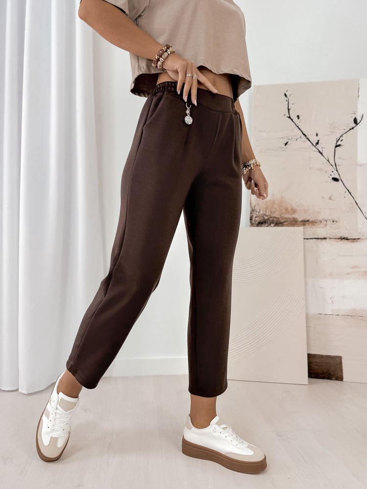 SPODNIE TORQ BRĄZOWE