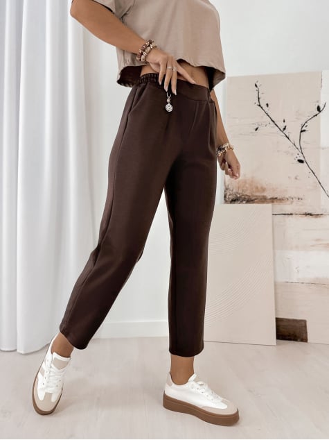 SPODNIE TORQ BRĄZOWE