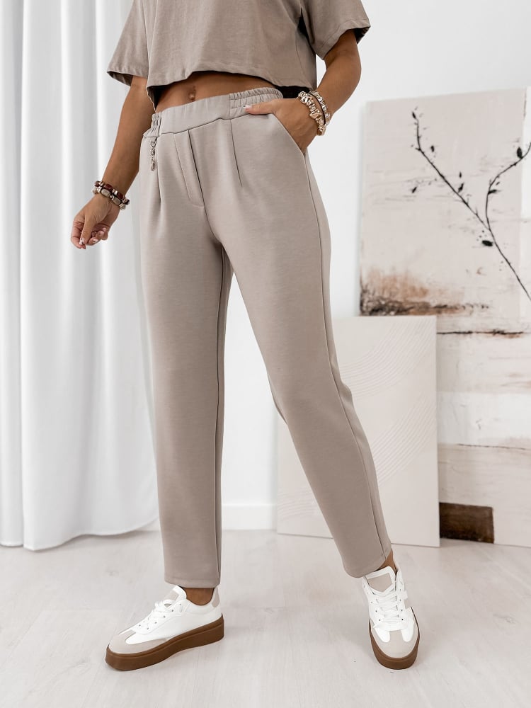 SPODNIE TORQ CIEMNOBEŻOWE