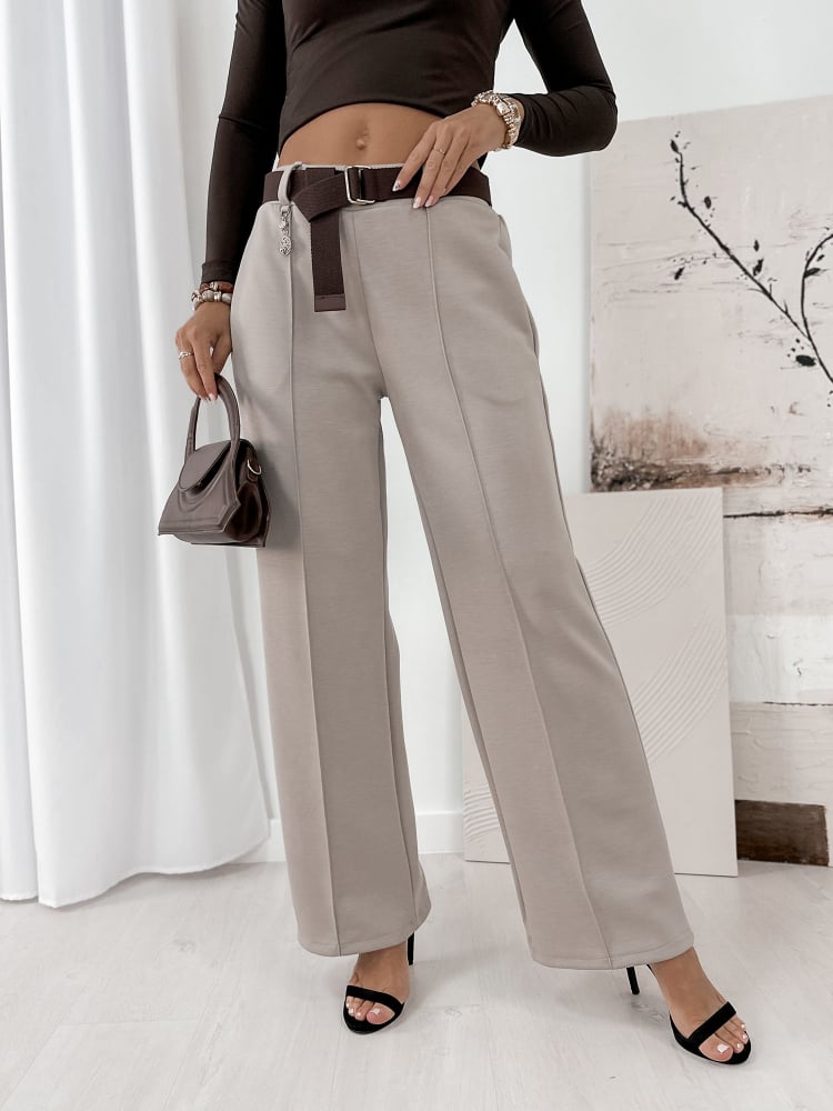 SPODNIE VELOX CIEMNOBEŻOWE