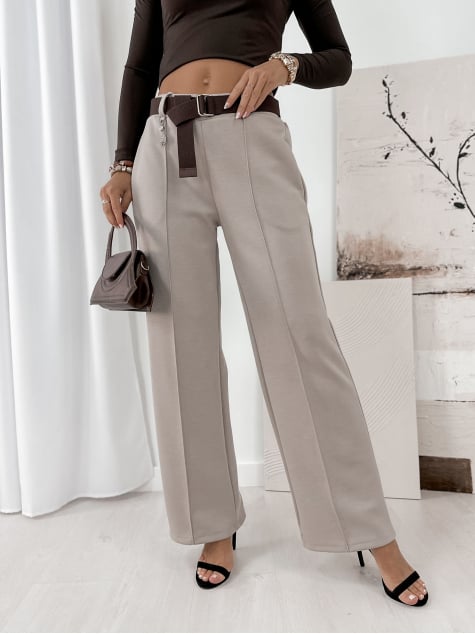 SPODNIE VELOX CIEMNOBEŻOWE