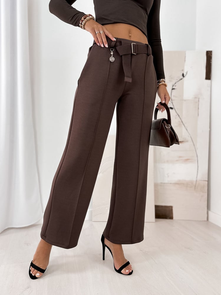 SPODNIE VELOX BRĄZOWE