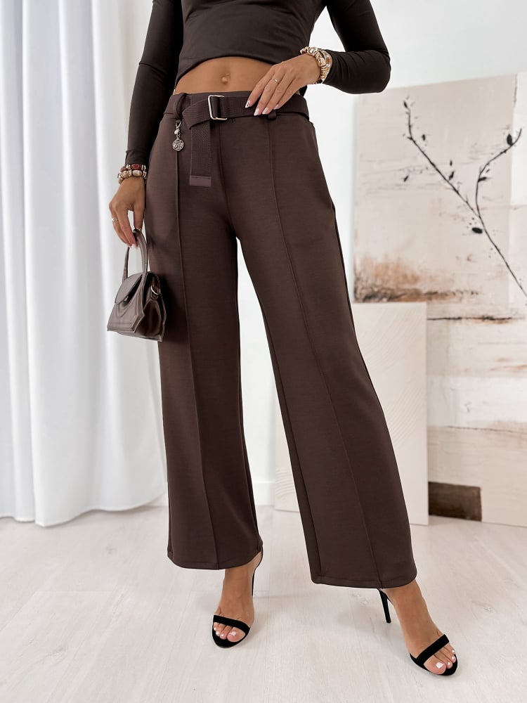 SPODNIE VELOX BRĄZOWE