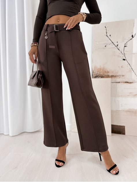 SPODNIE VELOX BRĄZOWE