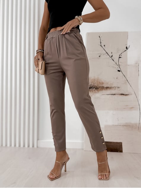 SPODNIE GRACIELLE CIEMNOBEŻOWE