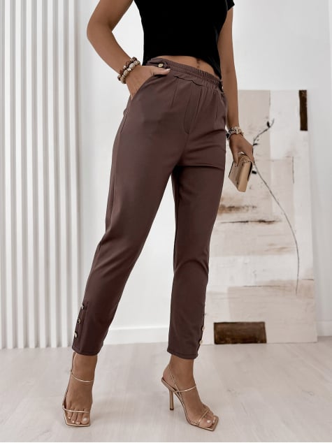 SPODNIE GRACIELLE BRĄZOWE