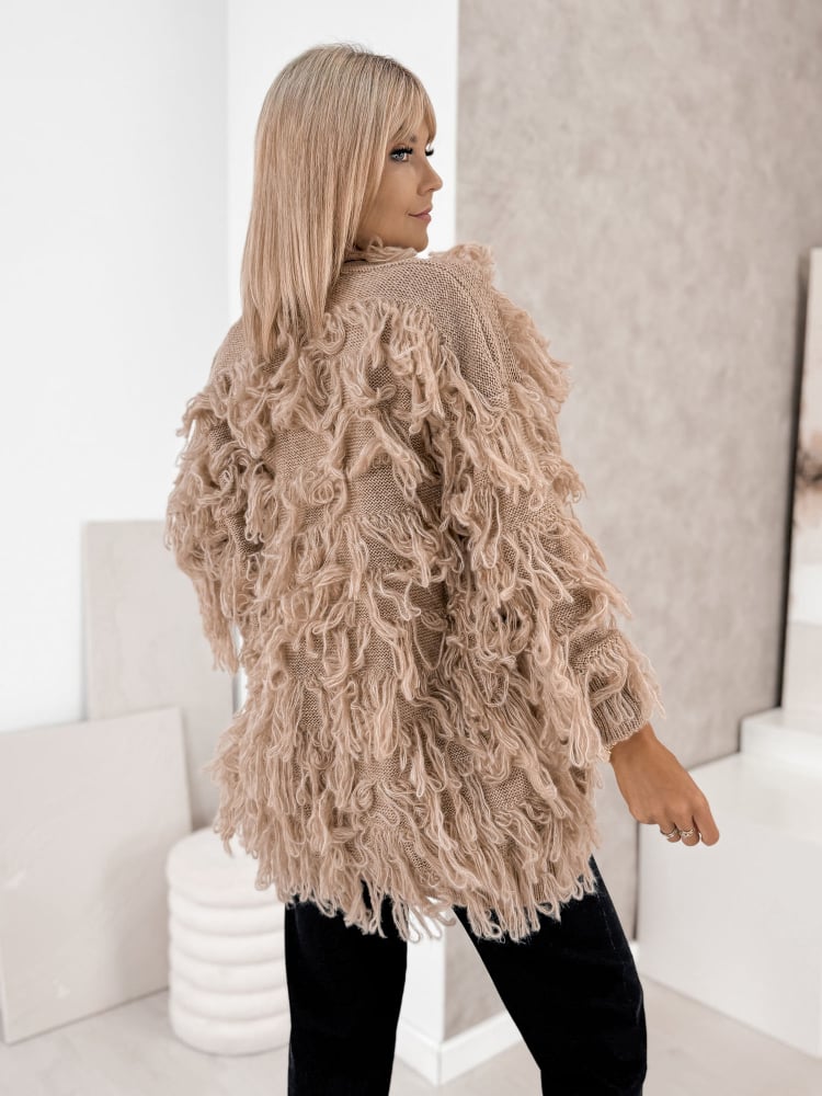 KARDIGAN RAVISSE BEŻOWY