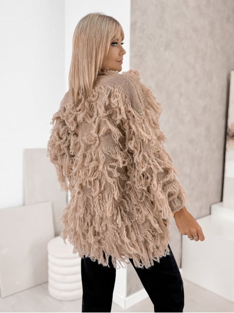 KARDIGAN RAVISSE BEŻOWY