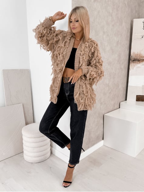 KARDIGAN RAVISSE BEŻOWY