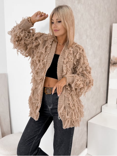 KARDIGAN RAVISSE BEŻOWY