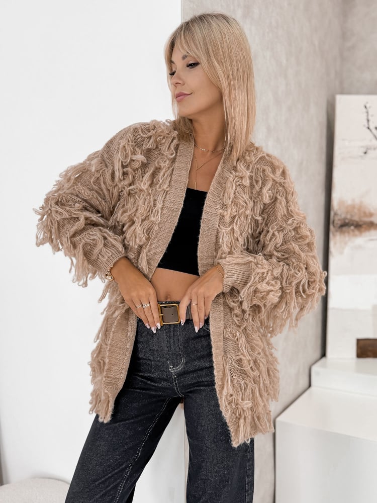 KARDIGAN RAVISSE BEŻOWY