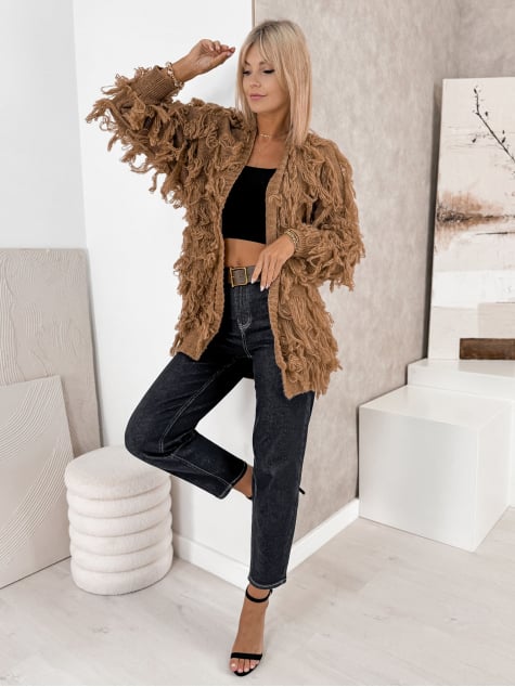 KARDIGAN RAVISSE KARMELOWY