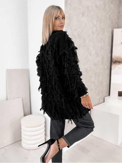 KARDIGAN RAVISSE CZARNY