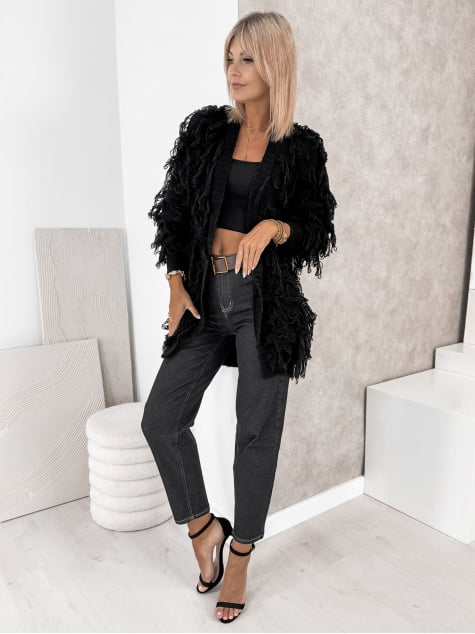 KARDIGAN RAVISSE CZARNY