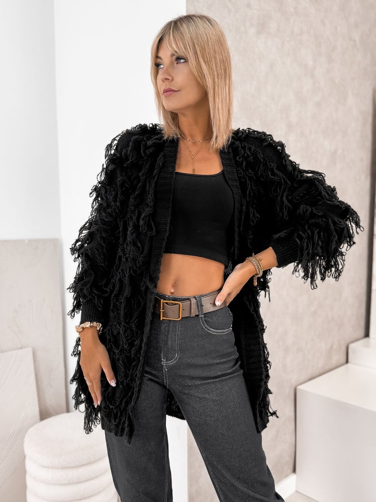 KARDIGAN RAVISSE CZARNY