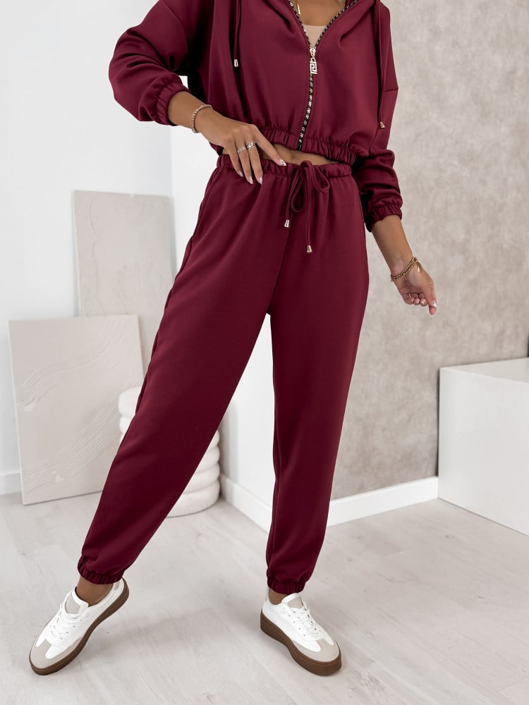 KOMPLET DRESOWY AMEDDA BORDOWY