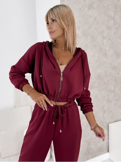 KOMPLET DRESOWY AMEDDA BORDOWY