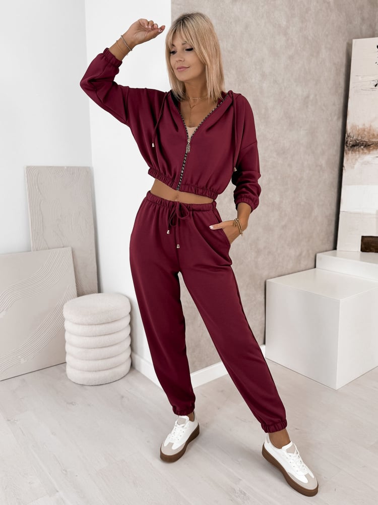 KOMPLET DRESOWY AMEDDA BORDOWY