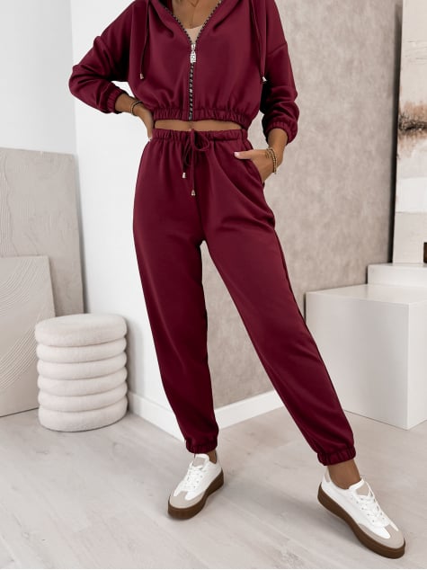 KOMPLET DRESOWY AMEDDA BORDOWY