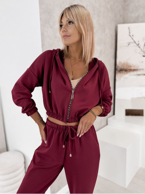 KOMPLET DRESOWY AMEDDA BORDOWY