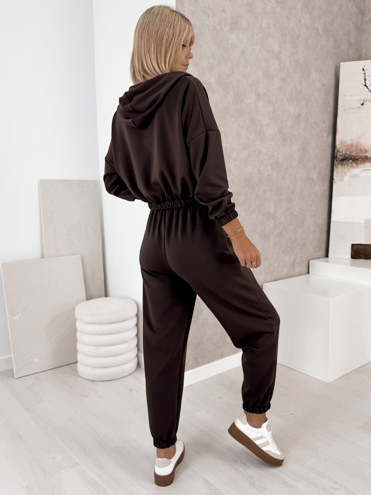 KOMPLET DRESOWY AMEDDA BRĄZOWY